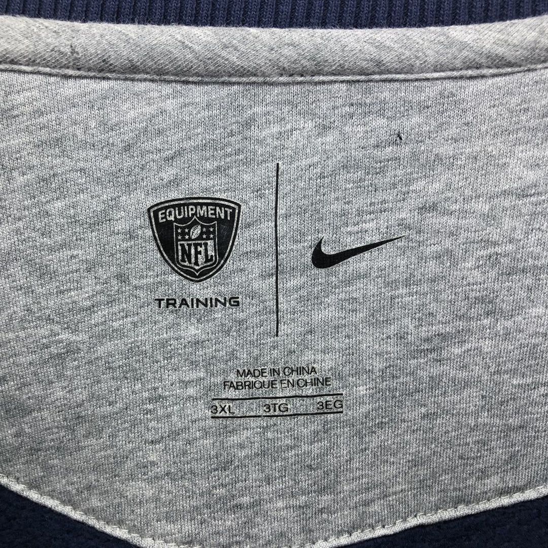 Nike NFL New England Patriots Logo Sweatshirt Trainer 3XL Men's XXXL equivalent Big Size / eaa462523