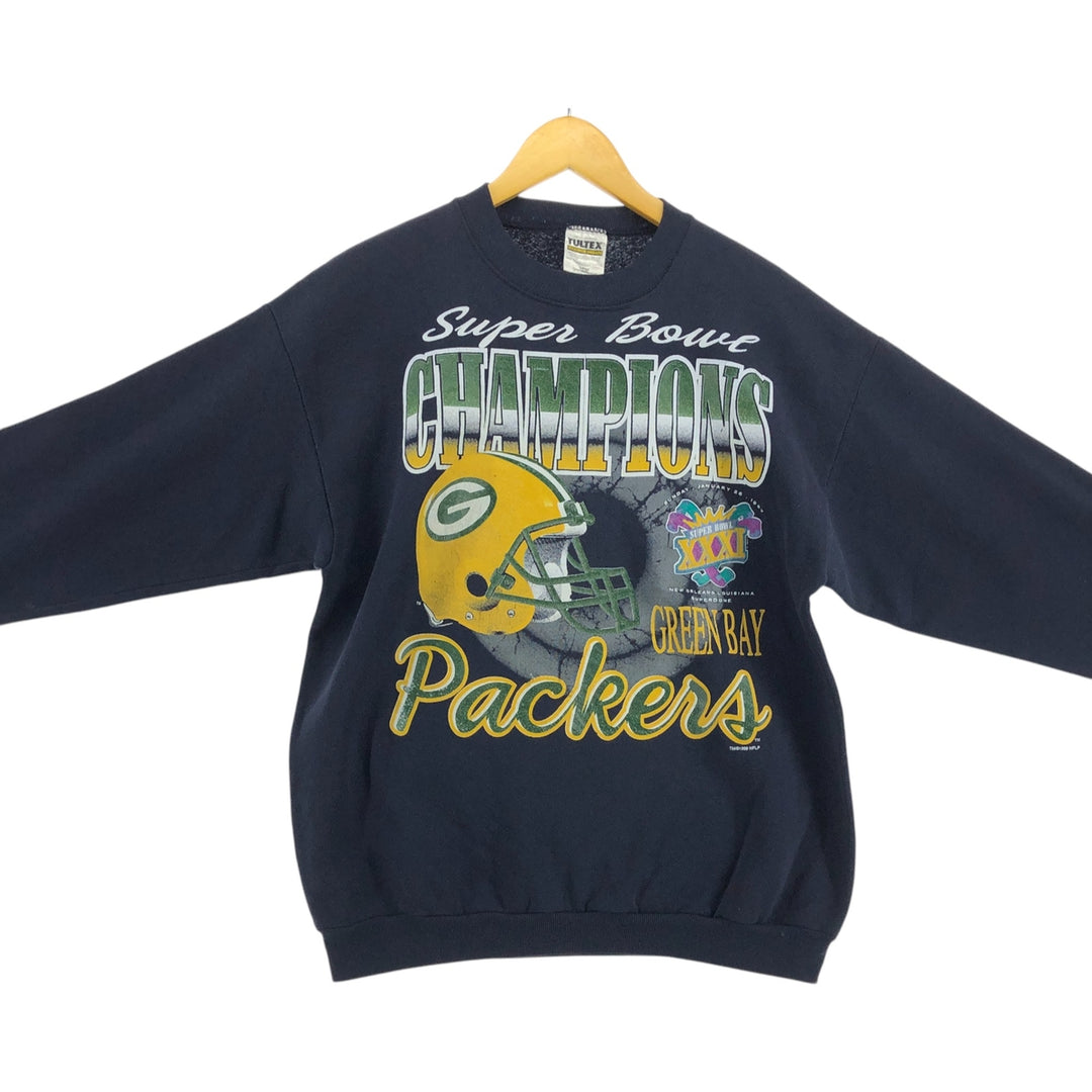 90'S Tartex SUPER BOWL XXXI Super Bowl Printed Sweatshirt Trainer Made in USA Men's L size /eaa462524