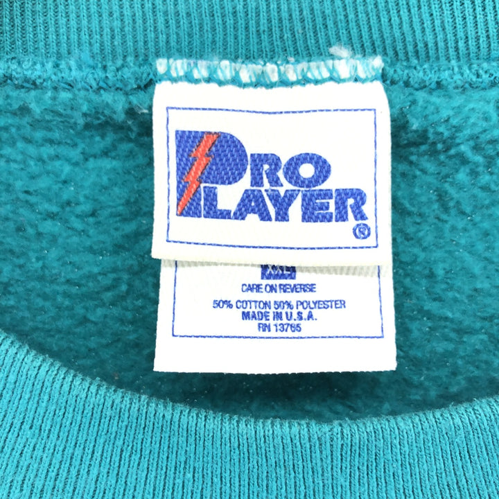 90'S PRO PLAYER NFL Miami Dolphins Sweatshirt, Made in USA, Men's XXL, Vintage / eaa462530