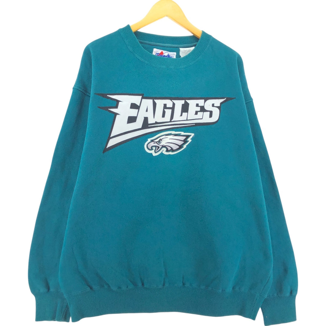 Majestic MAJESTIC NFL Philadelphia Eagles Sweatshirt Trainer Men's XL equivalent /eaa462533