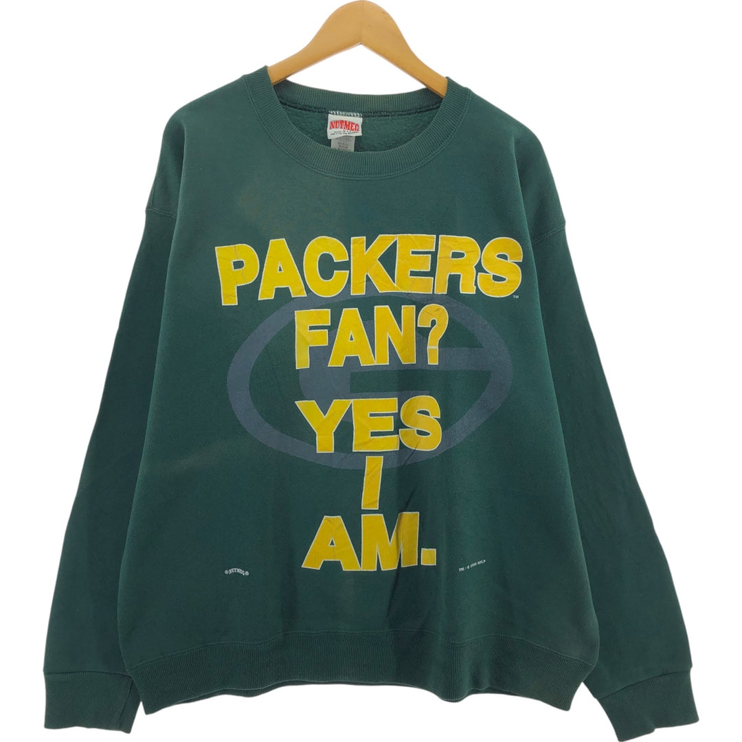 90'S NUTMEG NFL Green Bay Packers Sweatshirt, Made in USA, Men's L size, Vintage /eaa462537