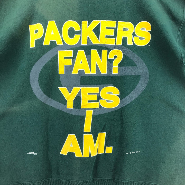 90'S NUTMEG NFL Green Bay Packers Sweatshirt, Made in USA, Men's L size, Vintage /eaa462537