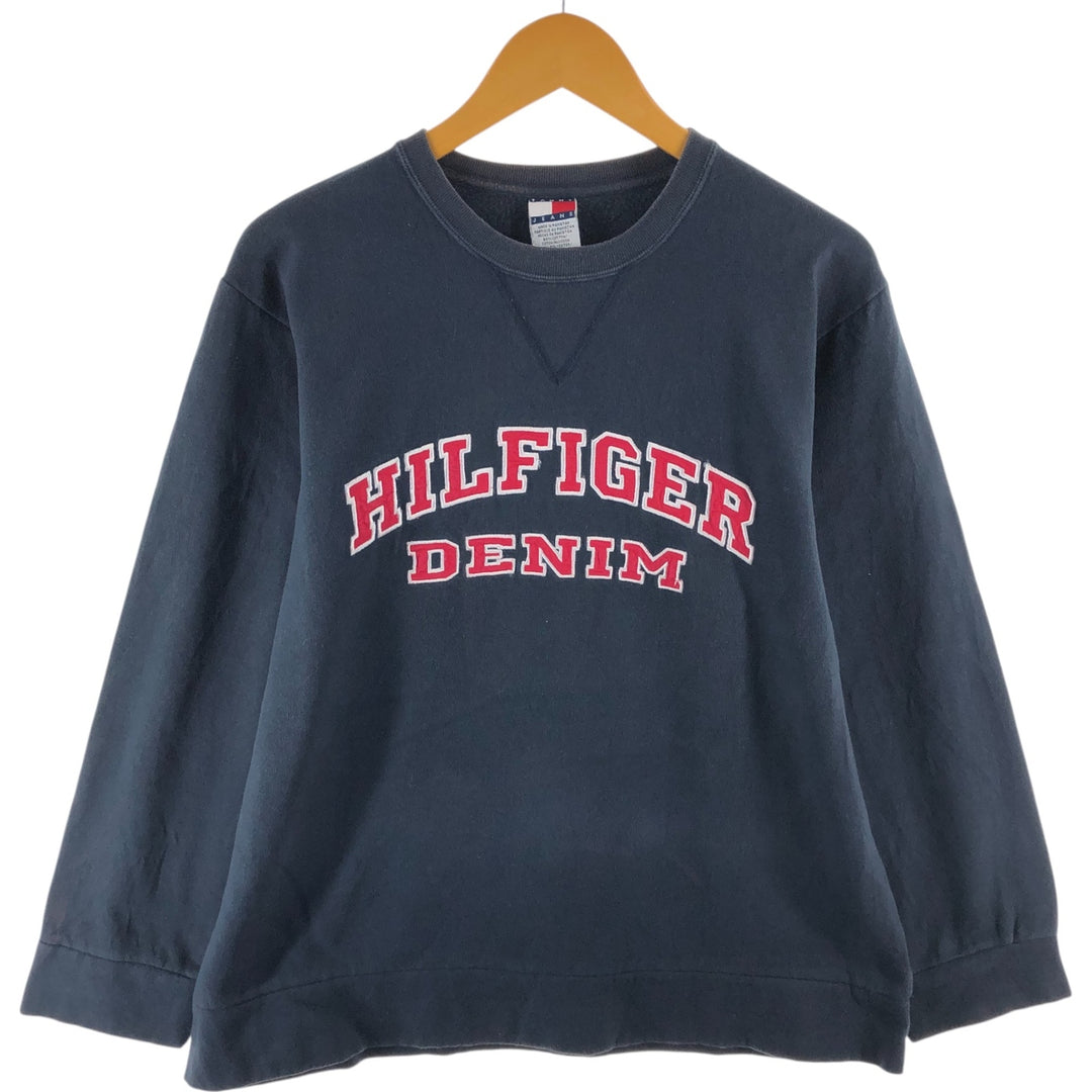 90s~ Tommy Hilfiger JEANS Logo Sweatshirt Trainer Men's M Size Vintage / eaa462578