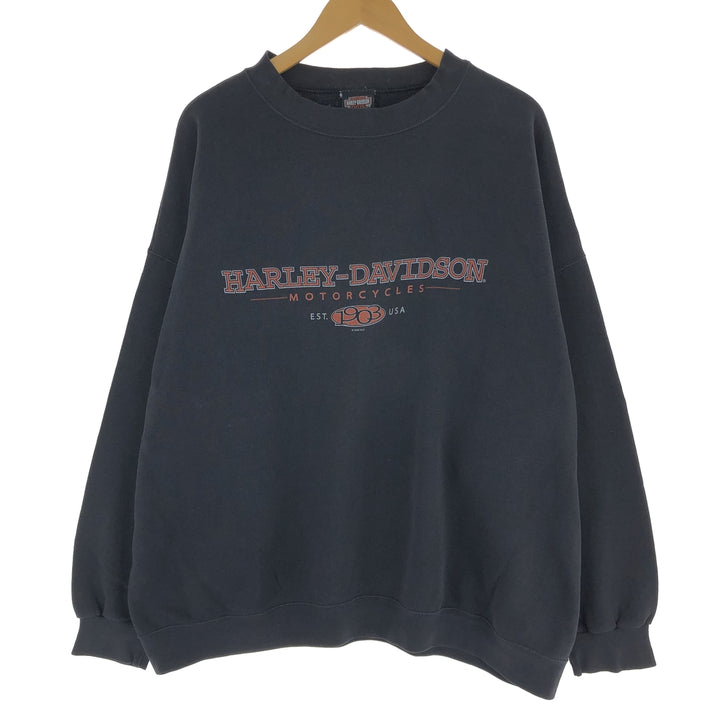 Big size 00'S Harley Davidson Advertising sweatshirt, trainer, men's XXXL equivalent / eaa462637