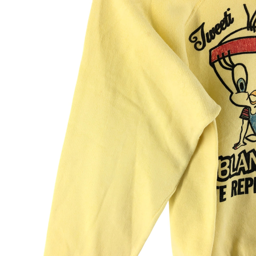 80'S Looney Tunes Tweety character sweatshirt, made in USA, men's size S, vintage / eaa462649