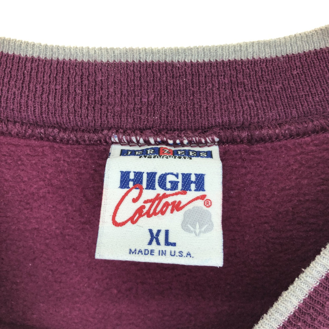 90'S HIGH COTTON plain blank sweatshirt, sweatshirt, made in USA, men's XL equivalent, vintage /eaa462860