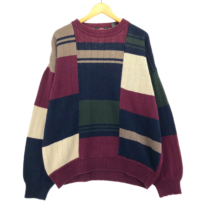 STONE HAVEN Acrylic x Cotton Knit Sweater, Men's XXL acrylic multicolor Vintage Second Hand