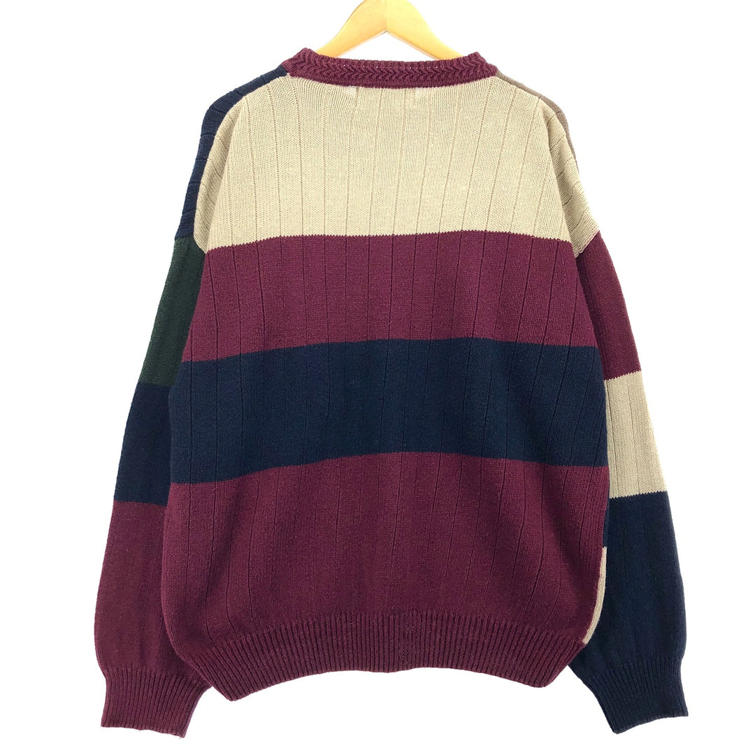 STONE HAVEN Acrylic x Cotton Knit Sweater, Men's XXL acrylic multicolor Vintage Second Hand