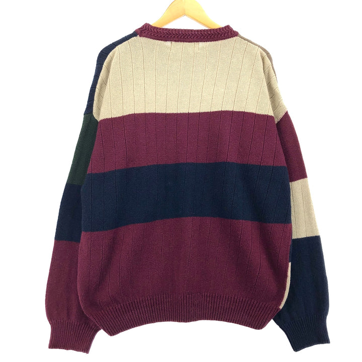 STONE HAVEN Acrylic x Cotton Knit Sweater, Men's XXL acrylic multicolor Vintage Second Hand