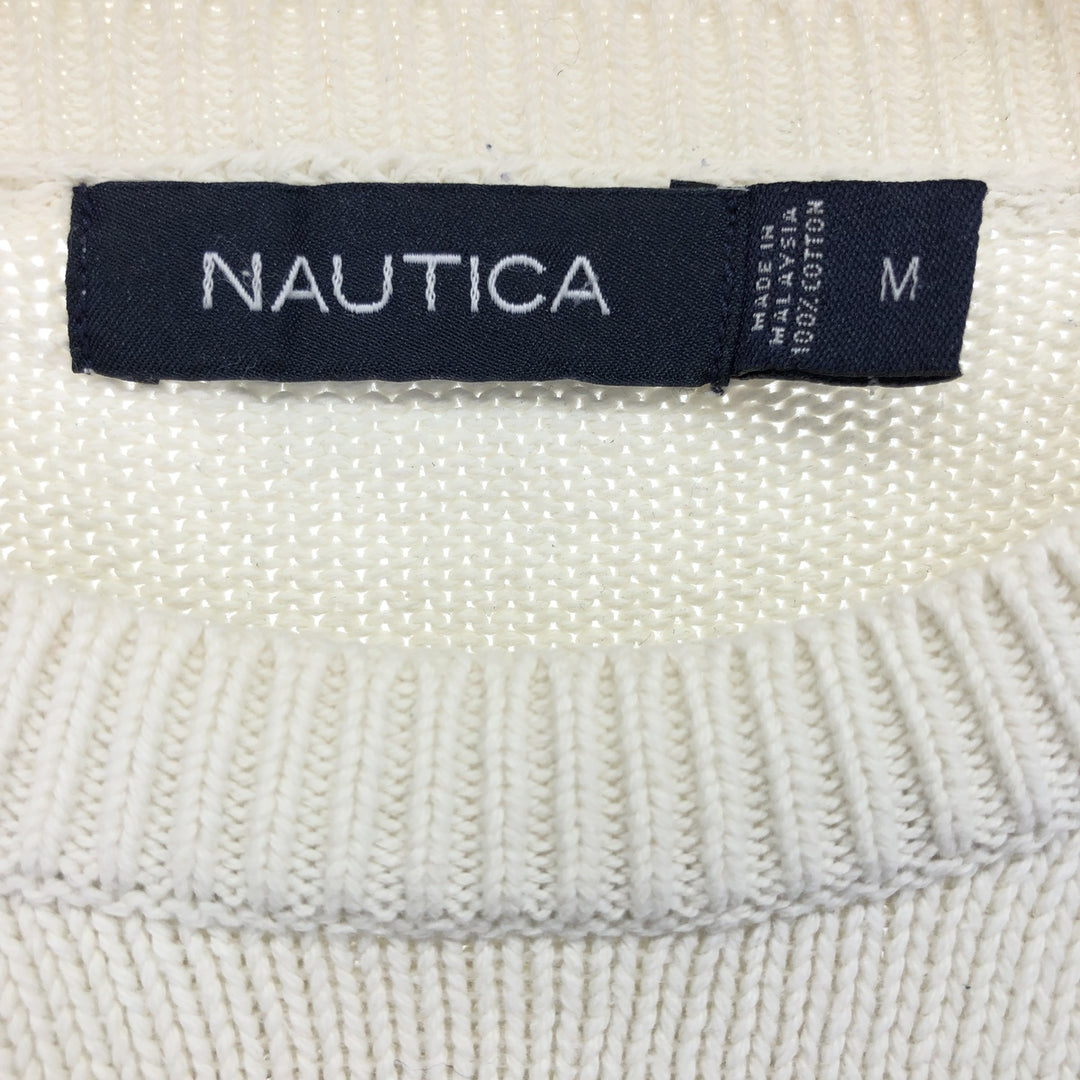 2000'S Nautica Multi-Border Cotton Knit Sweater, Men's Size M cotton multicolor Vintage Second Hand