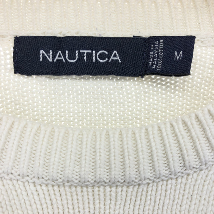 2000'S Nautica Multi-Border Cotton Knit Sweater, Men's Size M cotton multicolor Vintage Second Hand
