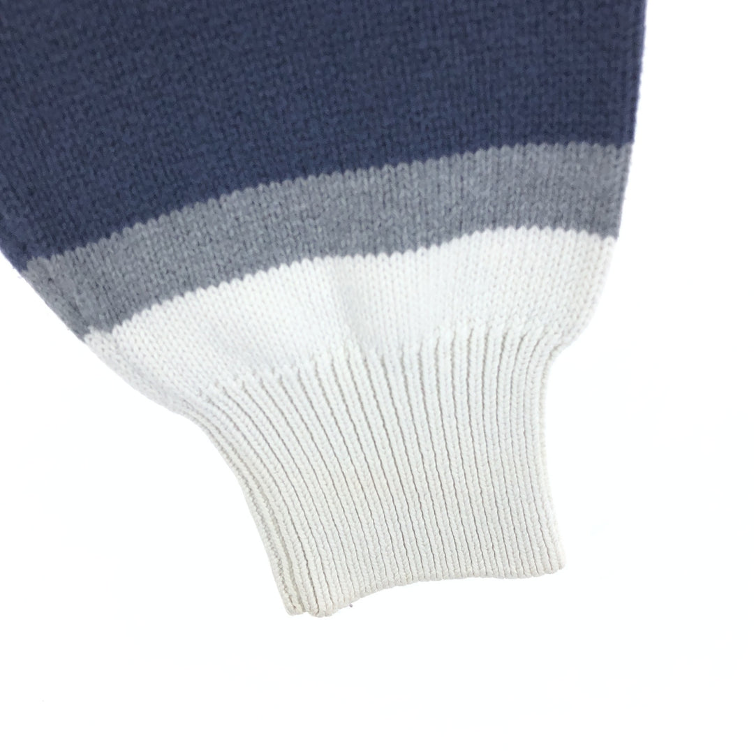 2000'S Nautica Multi-Border Cotton Knit Sweater, Men's Size M cotton multicolor Vintage Second Hand