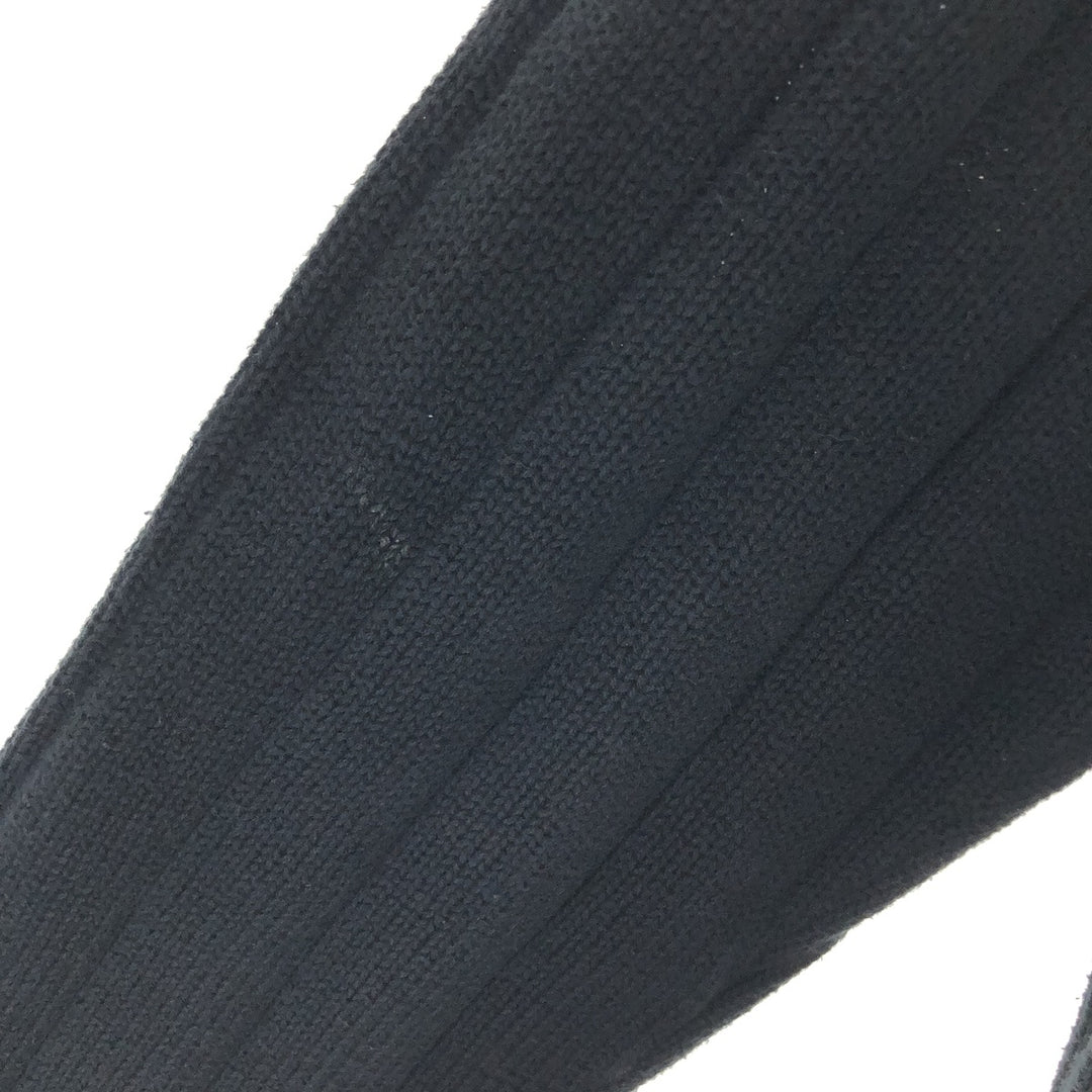 DOCKERS Ribbed Cotton Knit Sweater, Men's Size Medium cotton black type Vintage Second Hand