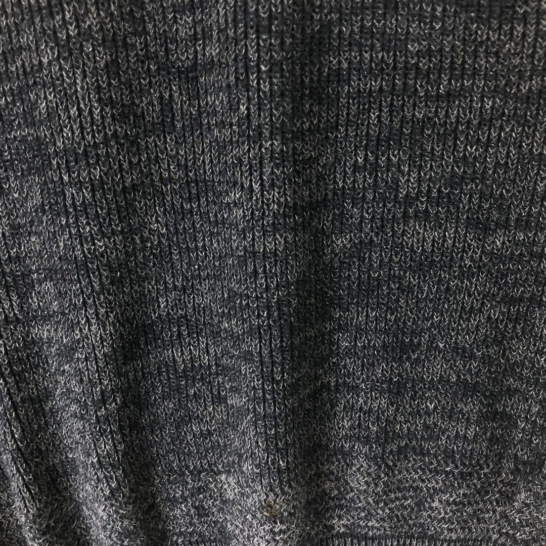 ALPS Half-Button Henley Knit Sweater, Made in USA, Men's Size L unclear Charcoal Vintage Second Hand