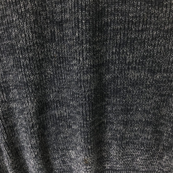 ALPS Half-Button Henley Knit Sweater, Made in USA, Men's Size L unclear Charcoal Vintage Second Hand