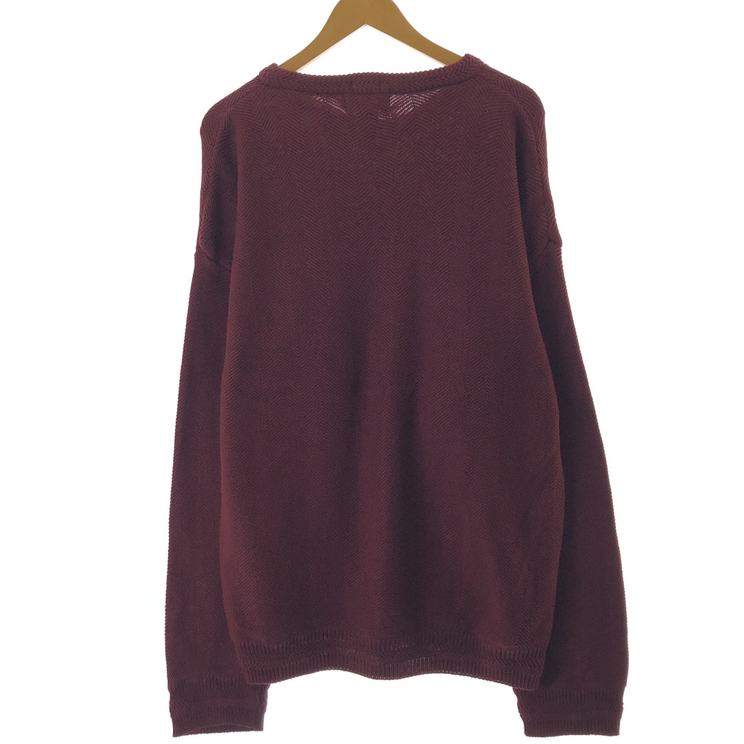 90'S Ralph Lauren CHAPS cotton knit sweater, men's XL size, vintage /eaa463442