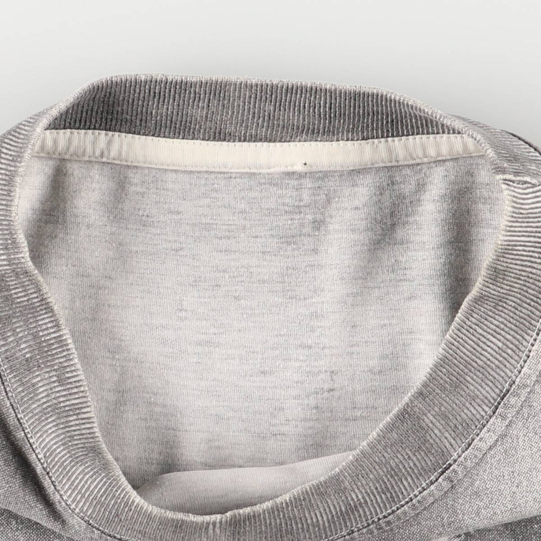 Large print photo T-shirt, men's size S unclear gray type Vintage Second Hand