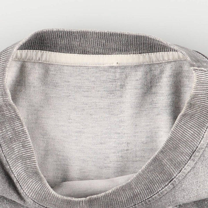 Large print photo T-shirt, men's size S unclear gray type Vintage Second Hand