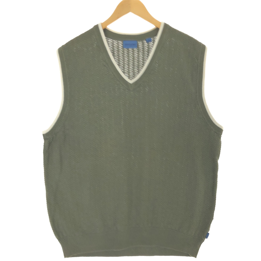 Dockers DOCKERS TOUR V-neck acrylic knit vest Men's L size /eaa463506