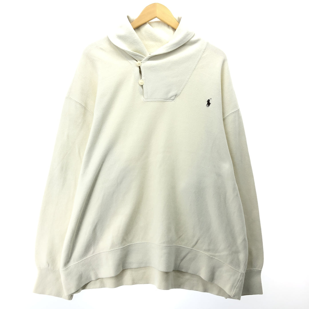 Big size Ralph Lauren POLO by Ralph Lauren shawl collar cotton knit sweater men's XXXL equivalent / eaa463535