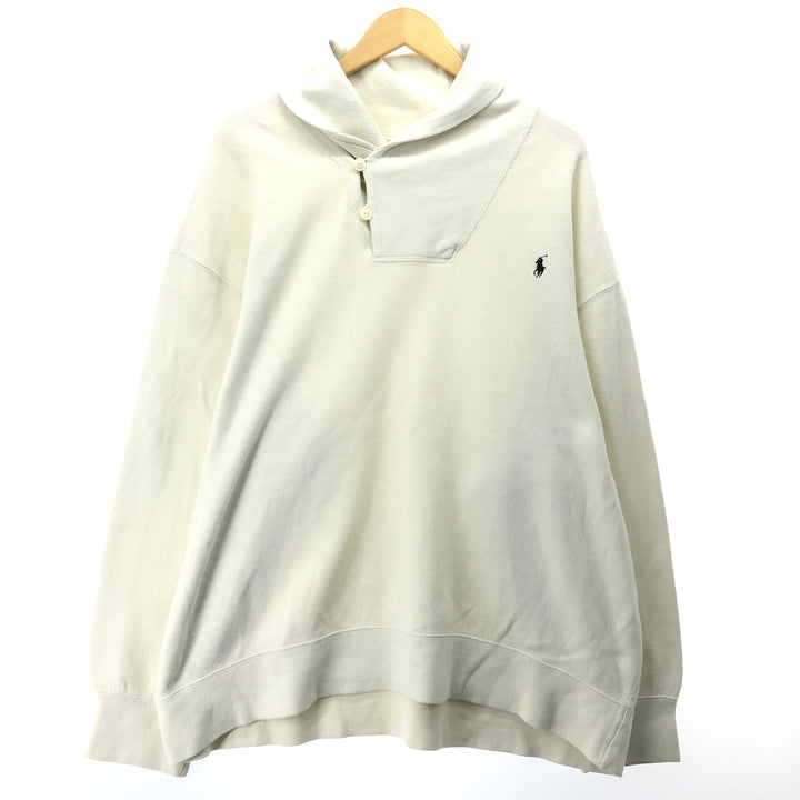 Big size Ralph Lauren POLO by Ralph Lauren shawl collar cotton knit sweater men's XXXL equivalent / eaa463535