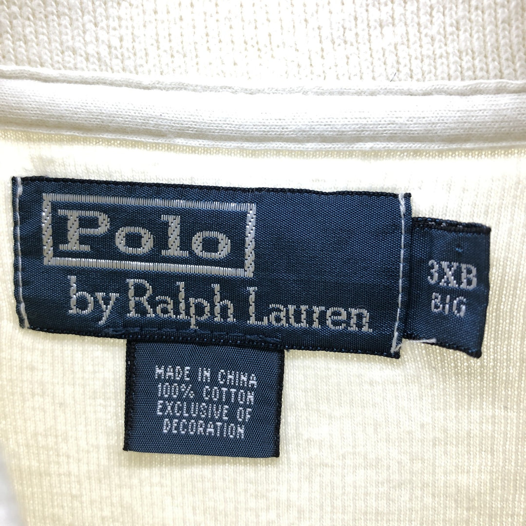 Big size Ralph Lauren POLO by Ralph Lauren shawl collar cotton knit sweater men's XXXL equivalent / eaa463535