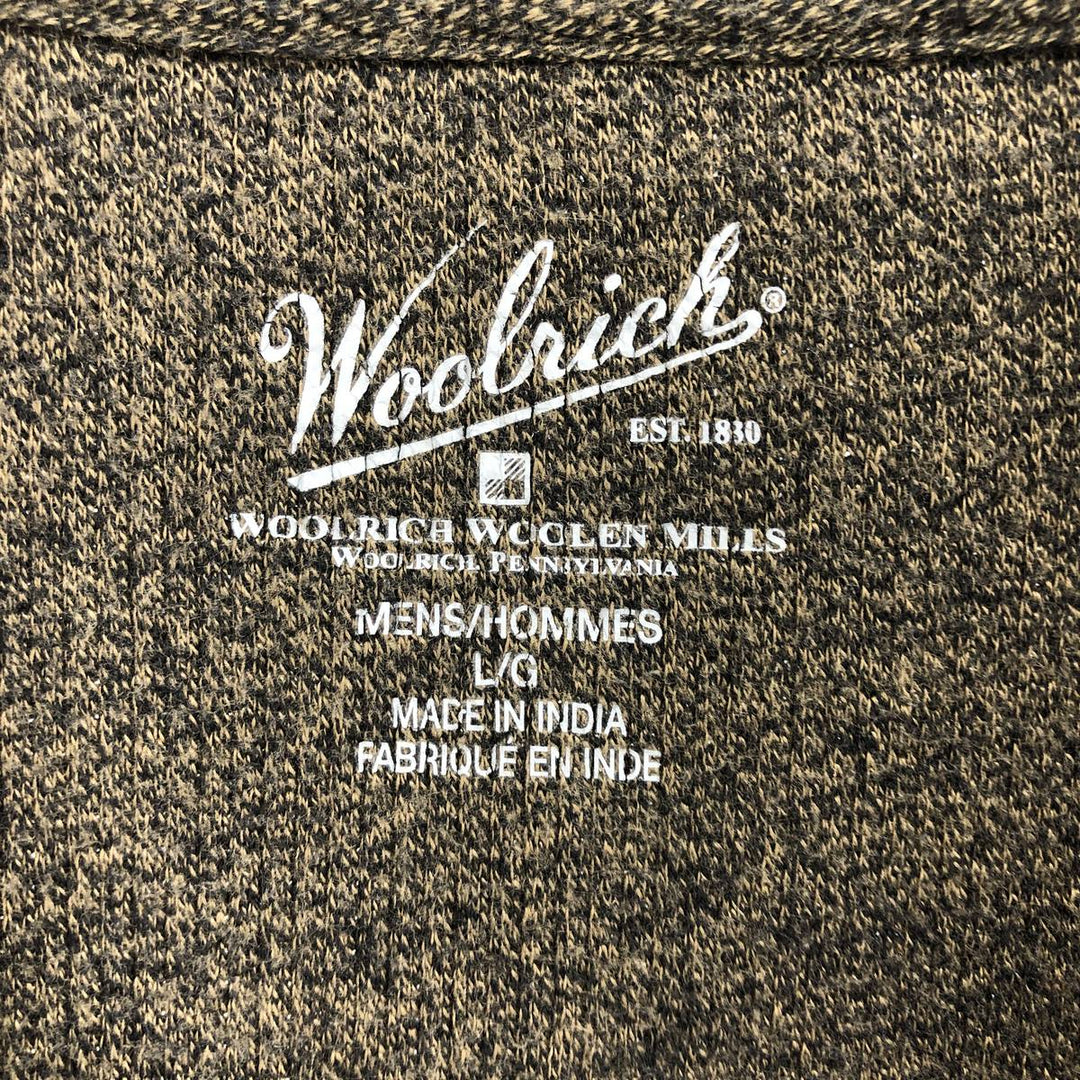 WOOLRICH Cotton knit half zip sweater Men's size L / eaa463551