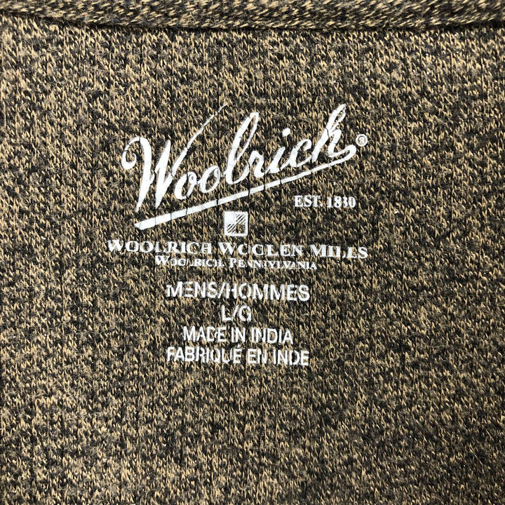 WOOLRICH Cotton knit half zip sweater Men's size L / eaa463551