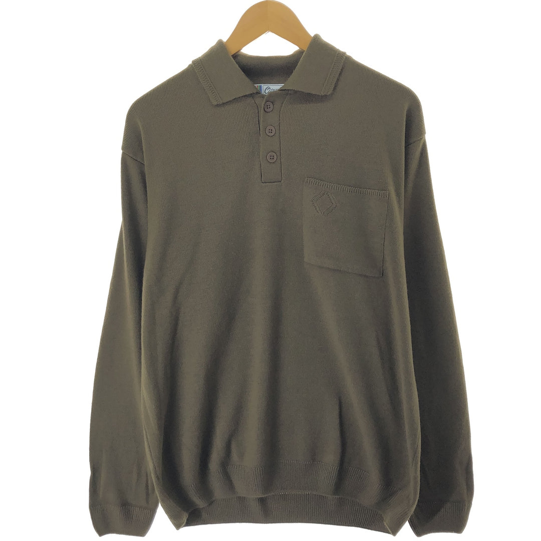 OSWAL Polo Knit Sweater, Men's Size L unclear brown type Vintage Second Hand