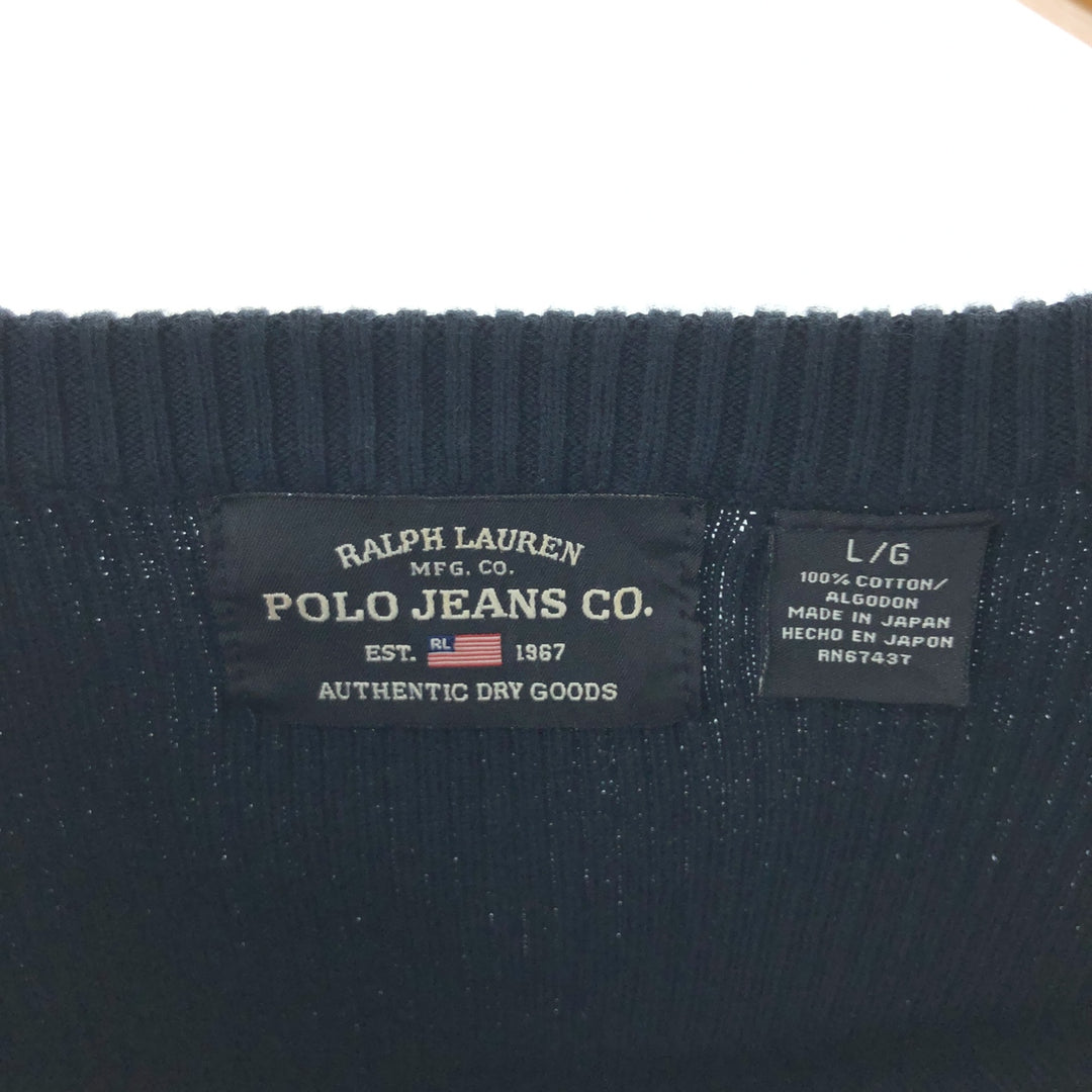 Ralph Lauren POLO JEANS COMPANY Cotton knit sweater Men's L size / eaa463588