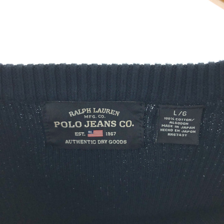 Ralph Lauren POLO JEANS COMPANY Cotton knit sweater Men's L size / eaa463588