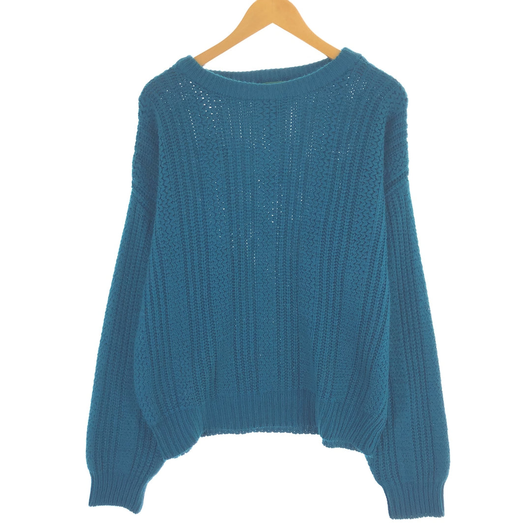 HIGH SIERRA Cable Knit Acrylic Knit Sweater, Men's Size Medium acrylic green type Vintage Second Hand