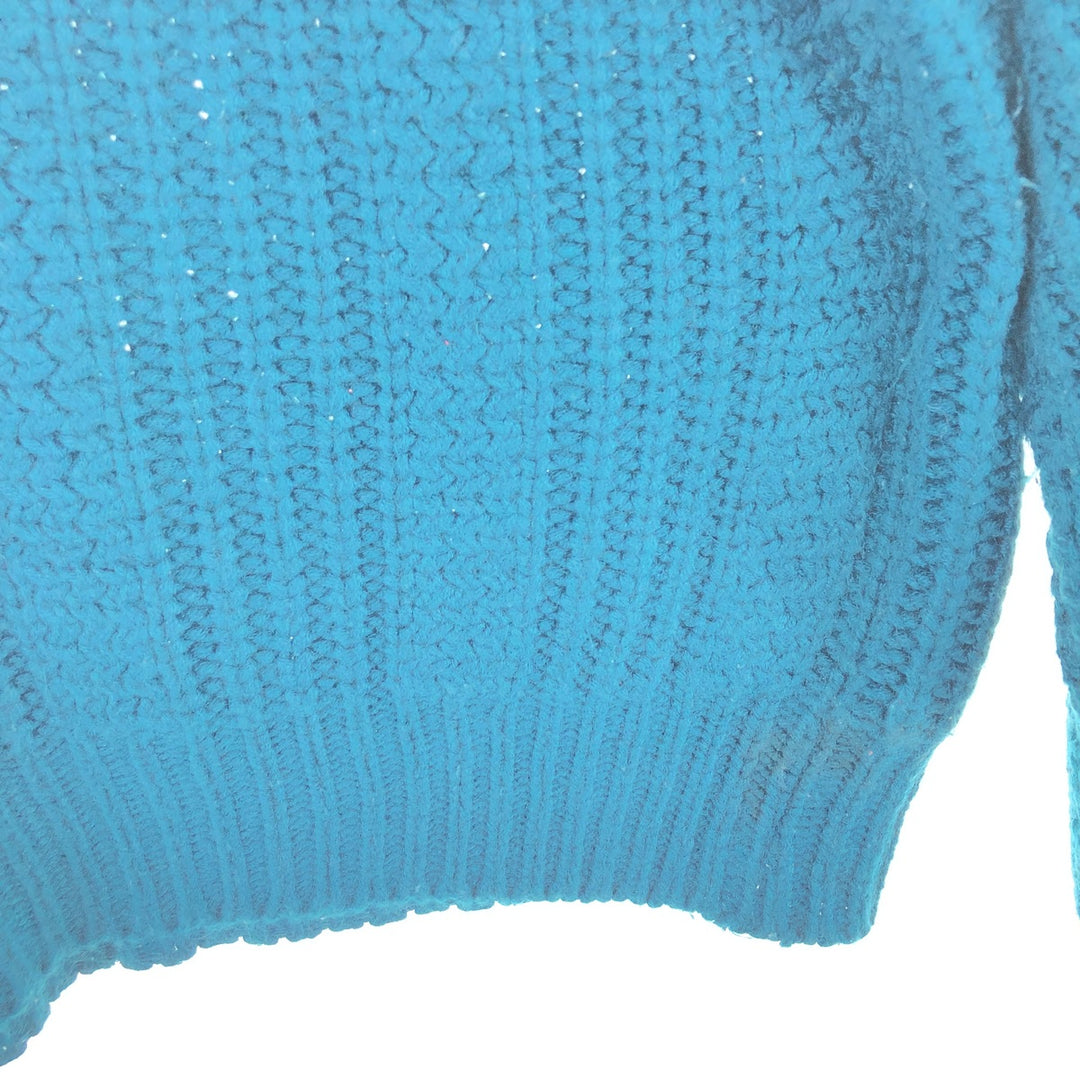 HIGH SIERRA Cable Knit Acrylic Knit Sweater, Men's Size Medium acrylic green type Vintage Second Hand