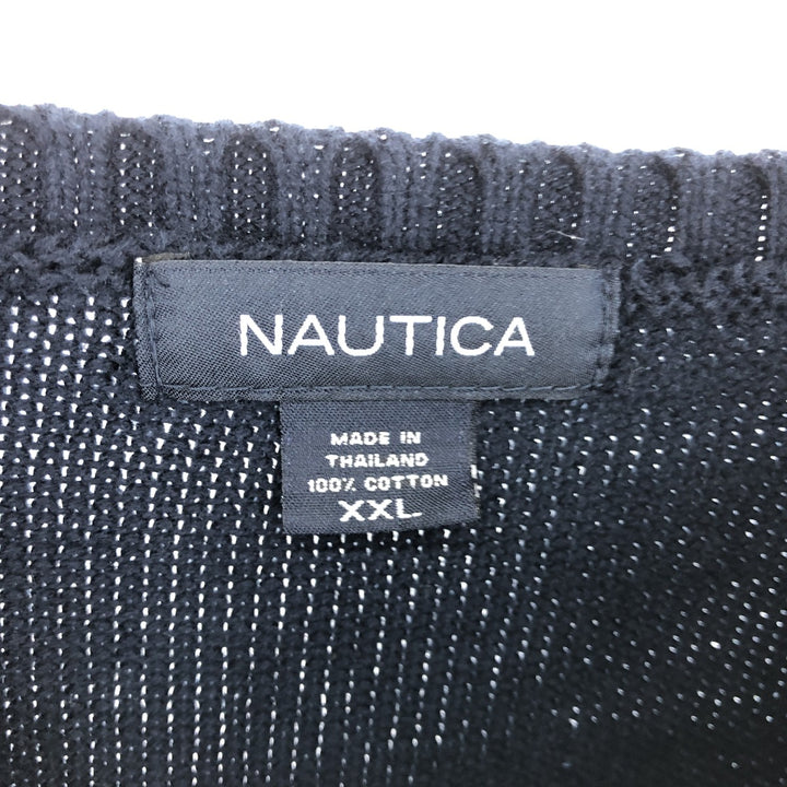 00s~ NAUTICA Cotton Knit Sweater Men's XXL / eaa463619