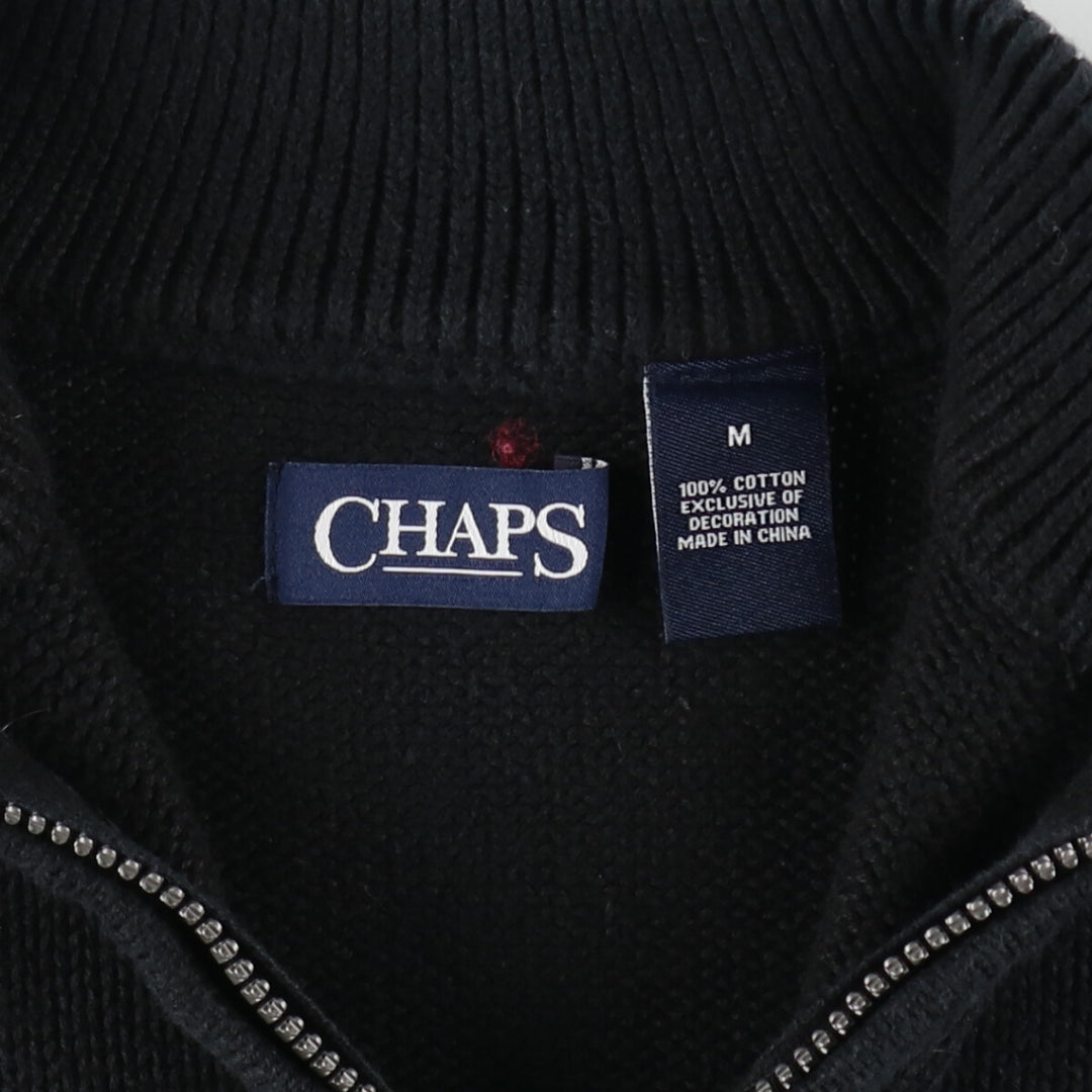 CHAPS Cotton Knit Half Zip Sweater Men's M Size / eaa463643