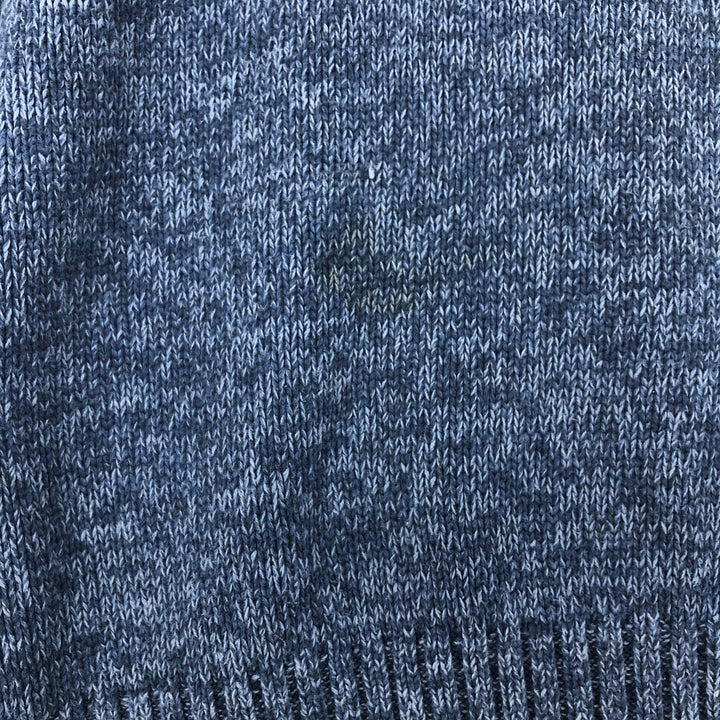 CHAPS Men's Vintage Cotton Knit Half-Button Sweater, Size L cotton blue type Vintage Second Hand