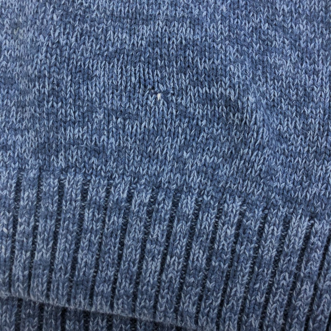 CHAPS Men's Vintage Cotton Knit Half-Button Sweater, Size L cotton blue type Vintage Second Hand