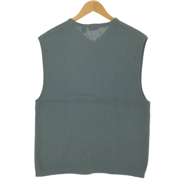 VAN HEUSEN V-neck cotton knit vest, men's size M / eaa463670