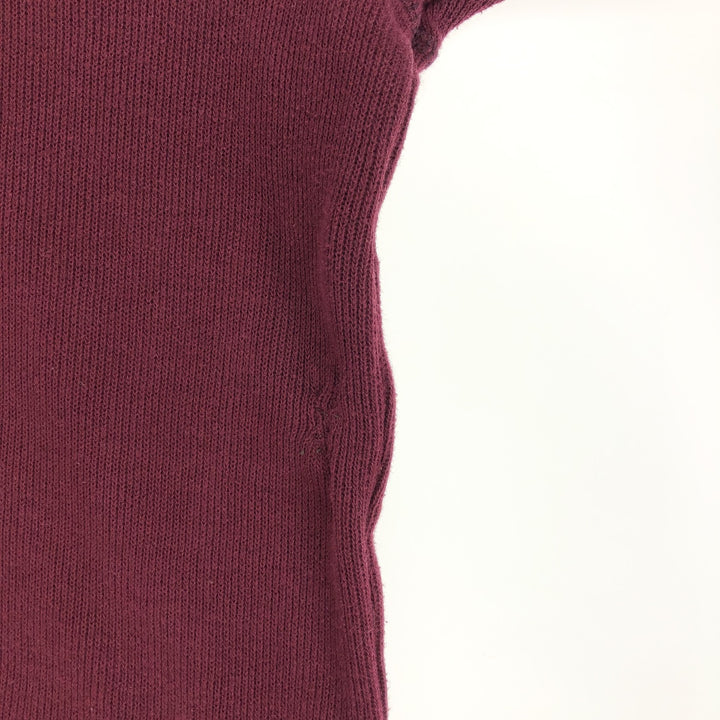 Eddie Bauer Cotton Knit Half Zip Sweater, Men's XL cotton burgundy type Vintage Second Hand