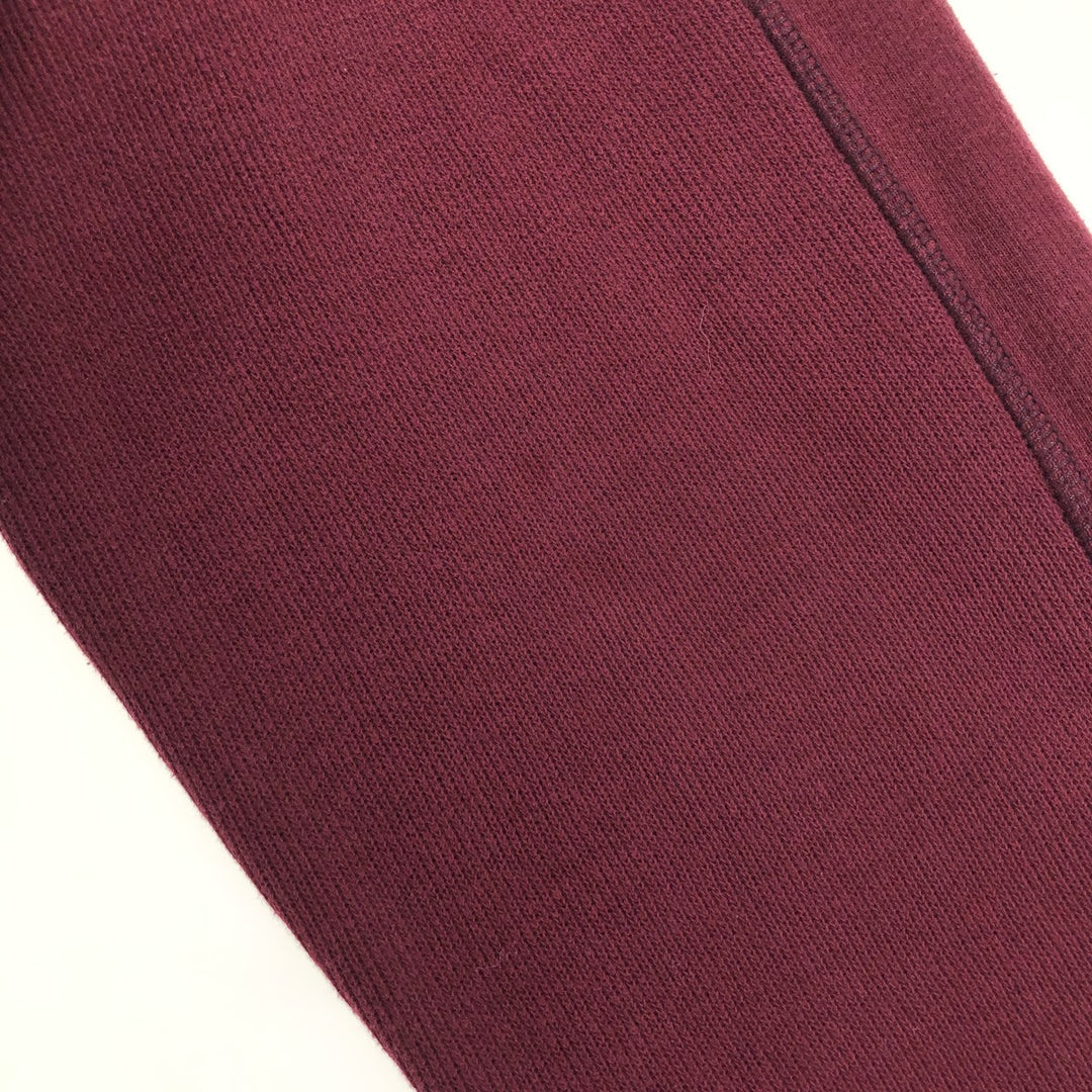 Eddie Bauer Cotton Knit Half Zip Sweater, Men's XL cotton burgundy type Vintage Second Hand