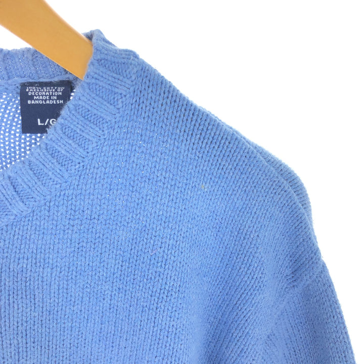 90'S Ralph Lauren CHAPS cotton knit sweater, men's size L, vintage / eaa463791
