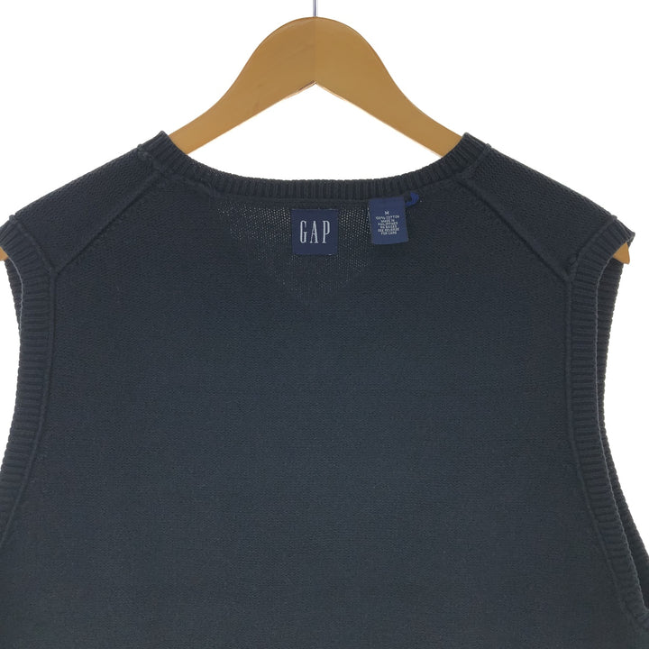 GAP V-neck cotton knit vest, men's size M / eaa463814