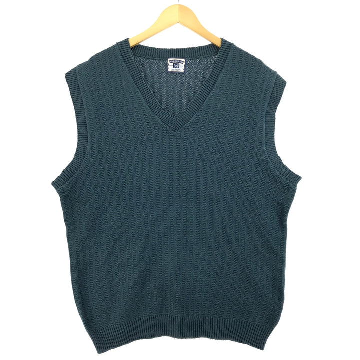 90'S Lee V-neck cotton knit vest made in USA, men's size S, vintage /eaa463836