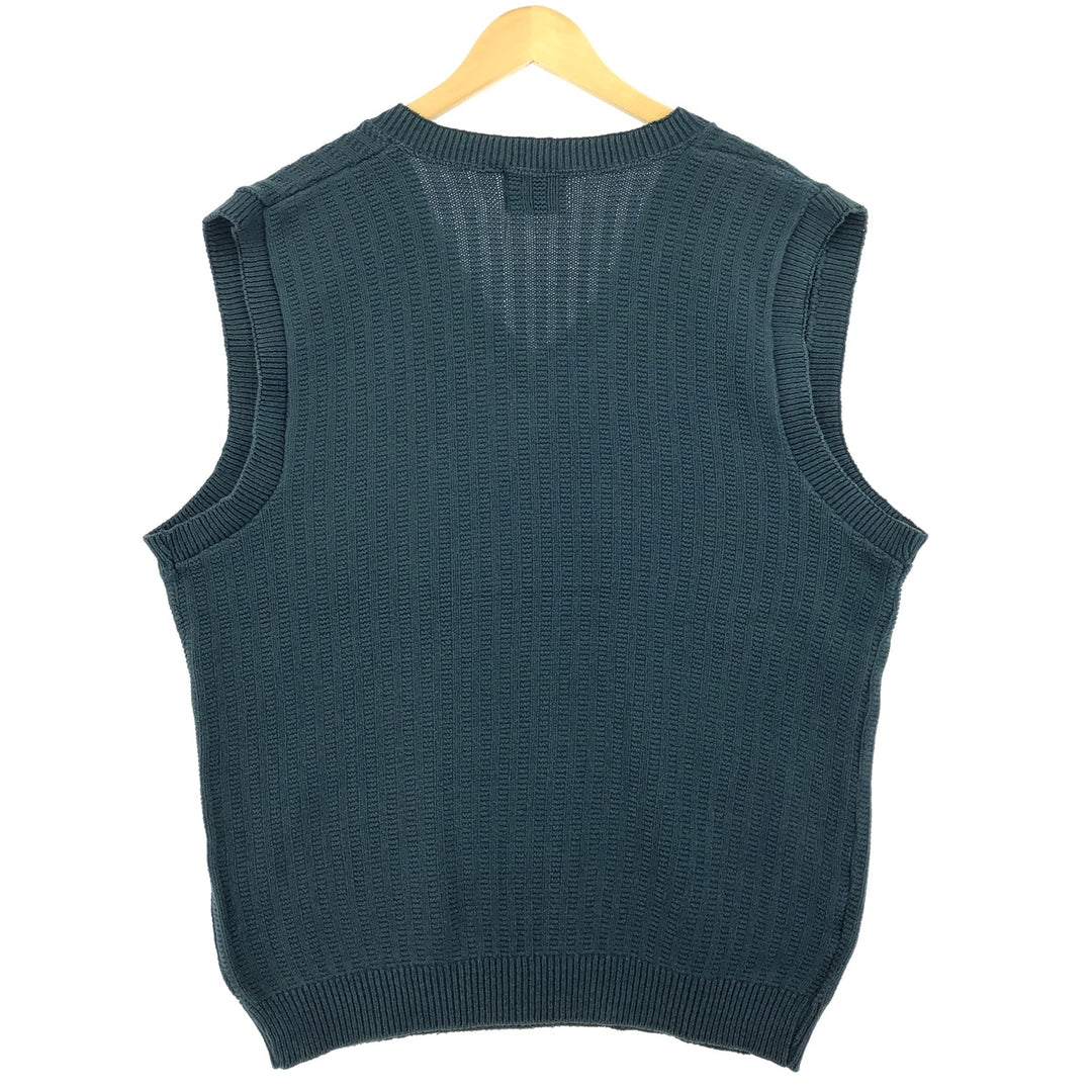 90'S Lee V-neck cotton knit vest made in USA, men's size S, vintage /eaa463836