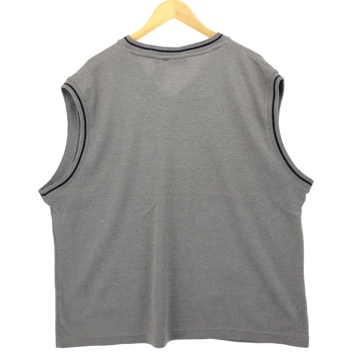 FADED GLORY V-neck cotton knit vest, men's equivalent to XL /eaa463873