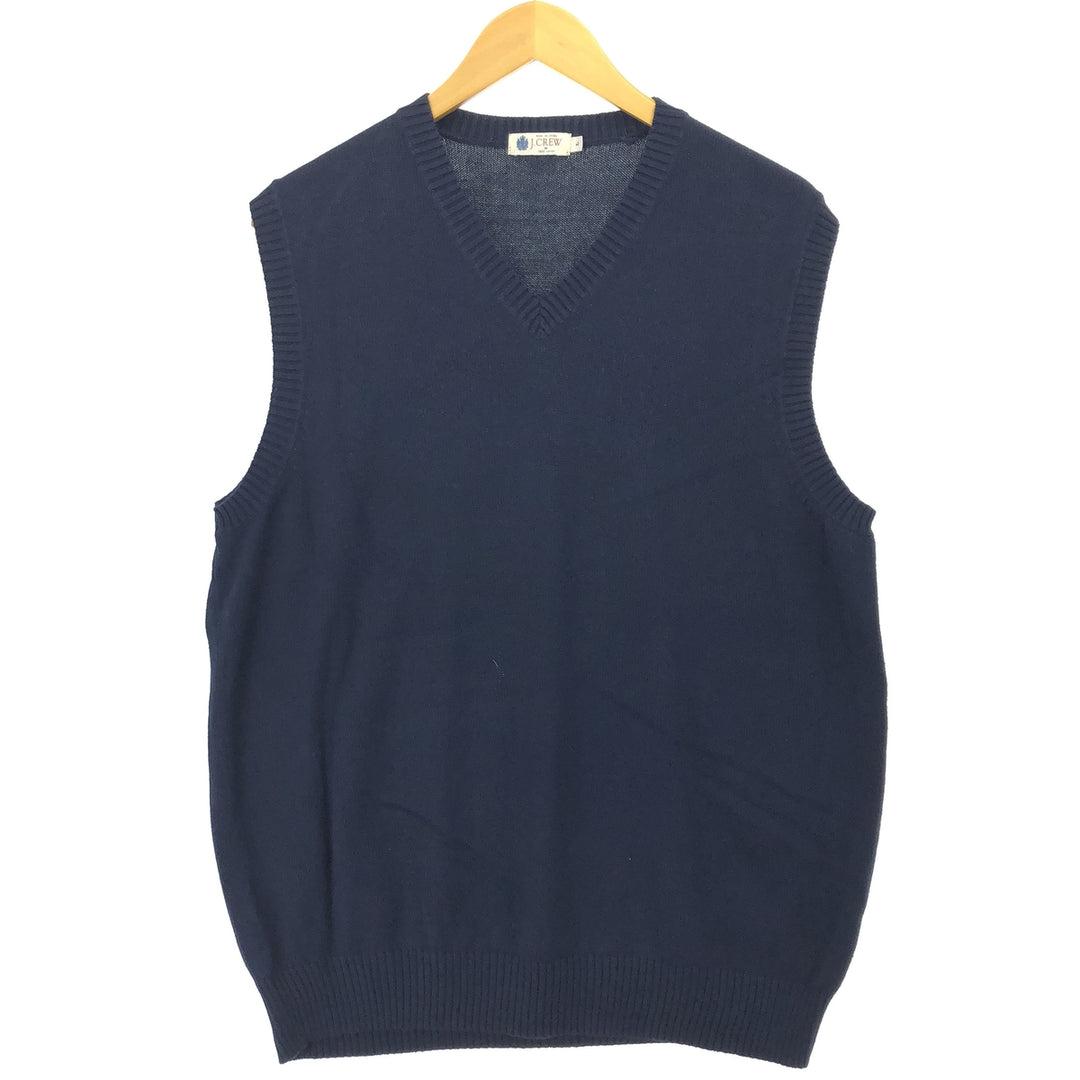 J.Crew V-neck cotton knit vest, men's size L / eaa463877