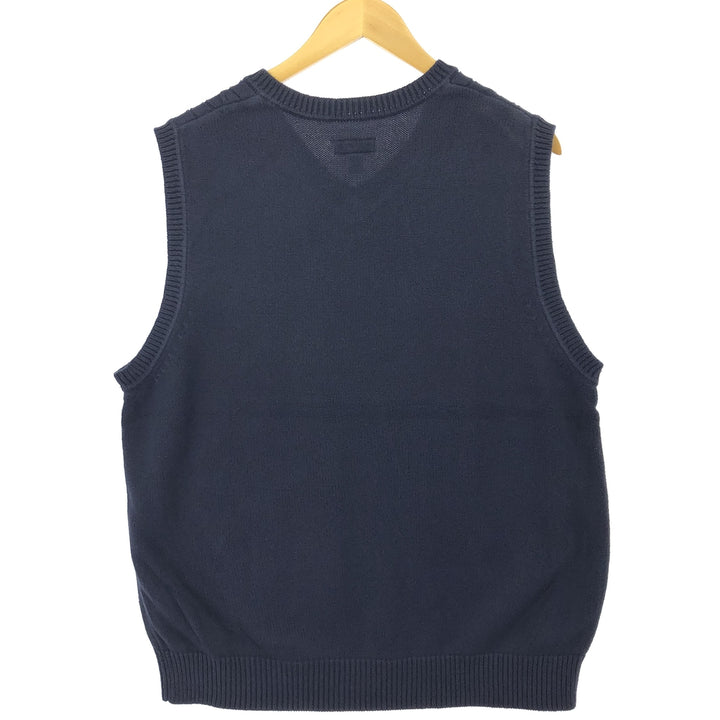 ST. JOHN'S BAY Cable Knit V-Neck Cotton Knit Vest Men's M Size /eaa463971