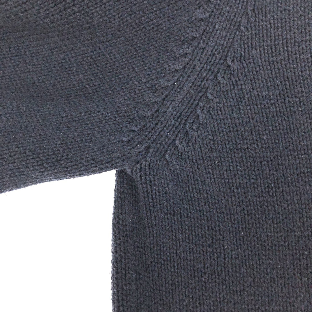 Eddie Bauer Cotton Knit Sweater, Men's XL cotton navy blue type Vintage Second Hand