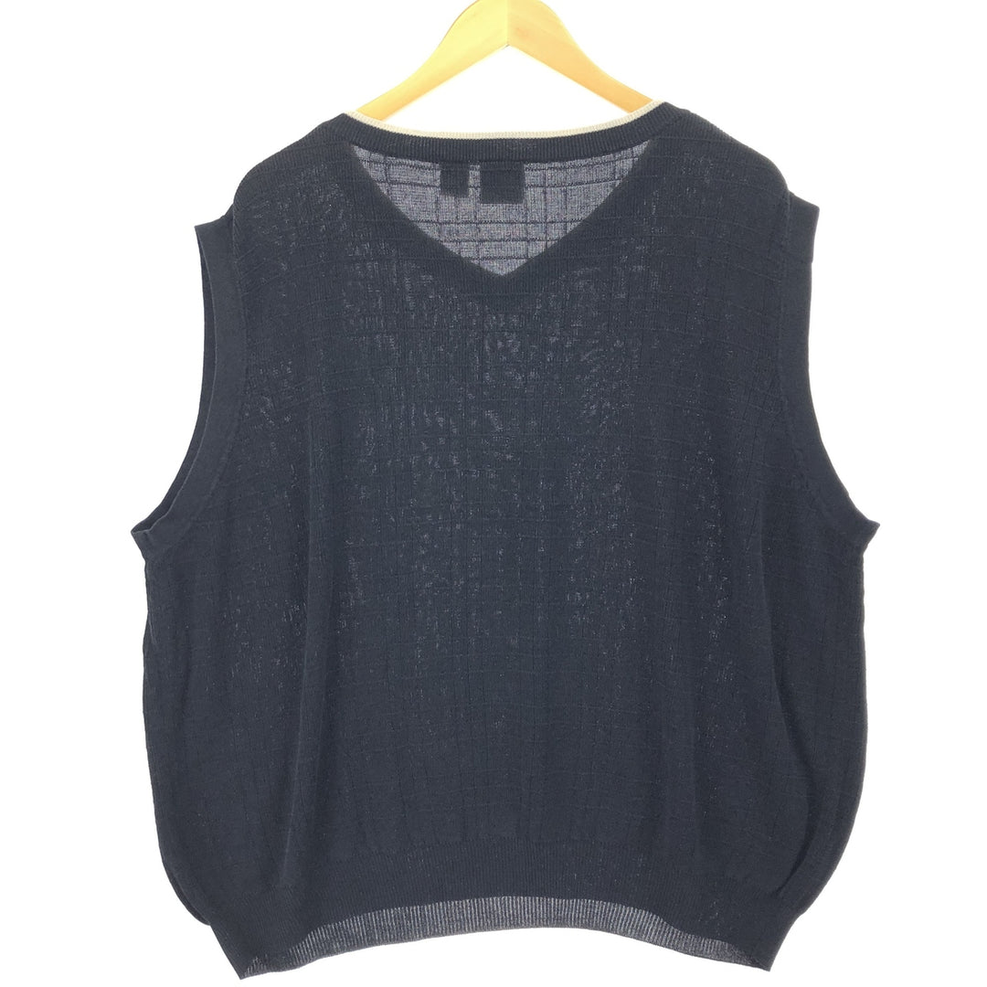 FIELD GEAR V-neck cotton knit vest, men's equivalent to XL /eaa463998