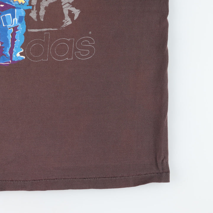 80s-90'S Adidas Back Print Sports T-Shirt Made in USA Men's XL Vintage /eaa464035